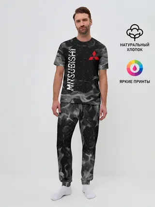 Мужская пижама с брюками / MITSUBISHI | ОГОНЬ