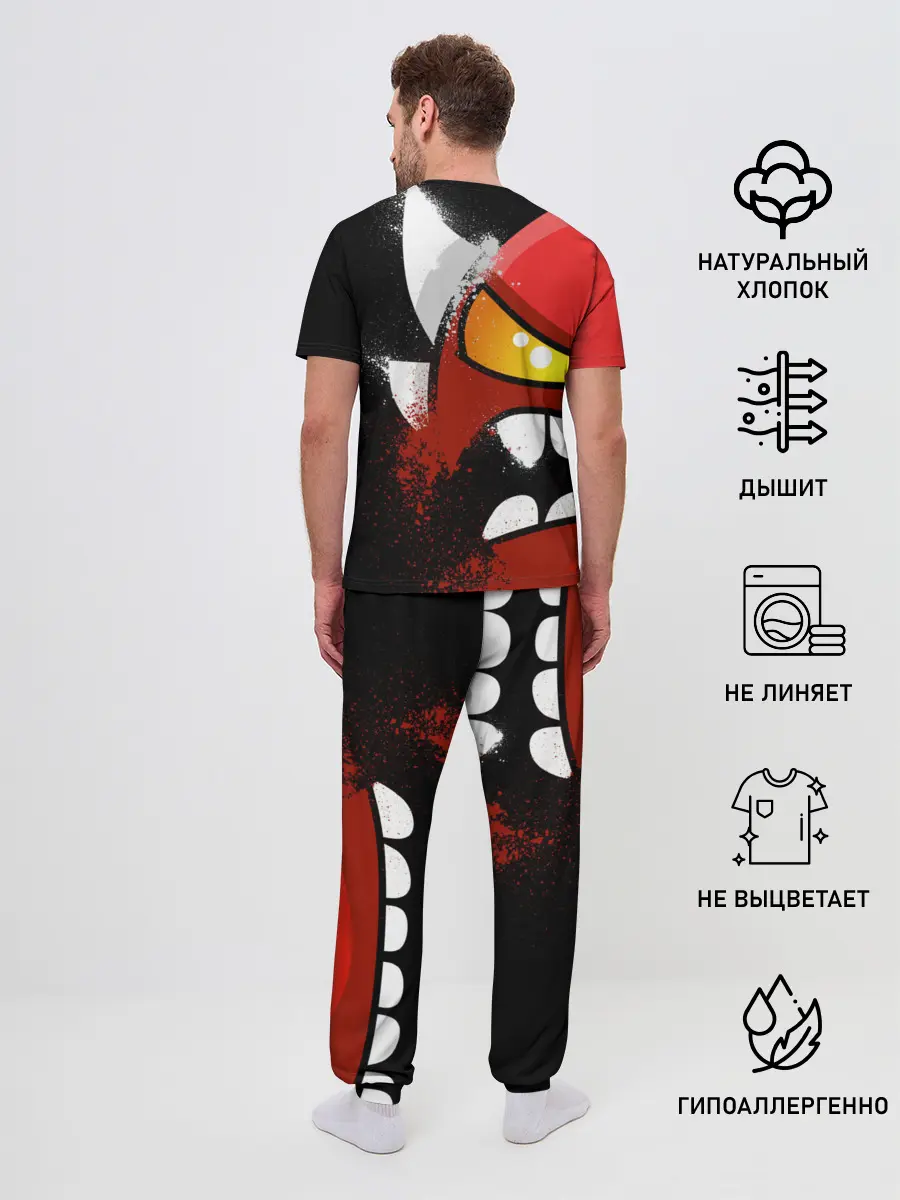 Мужская пижама с брюками / Geometry Dash