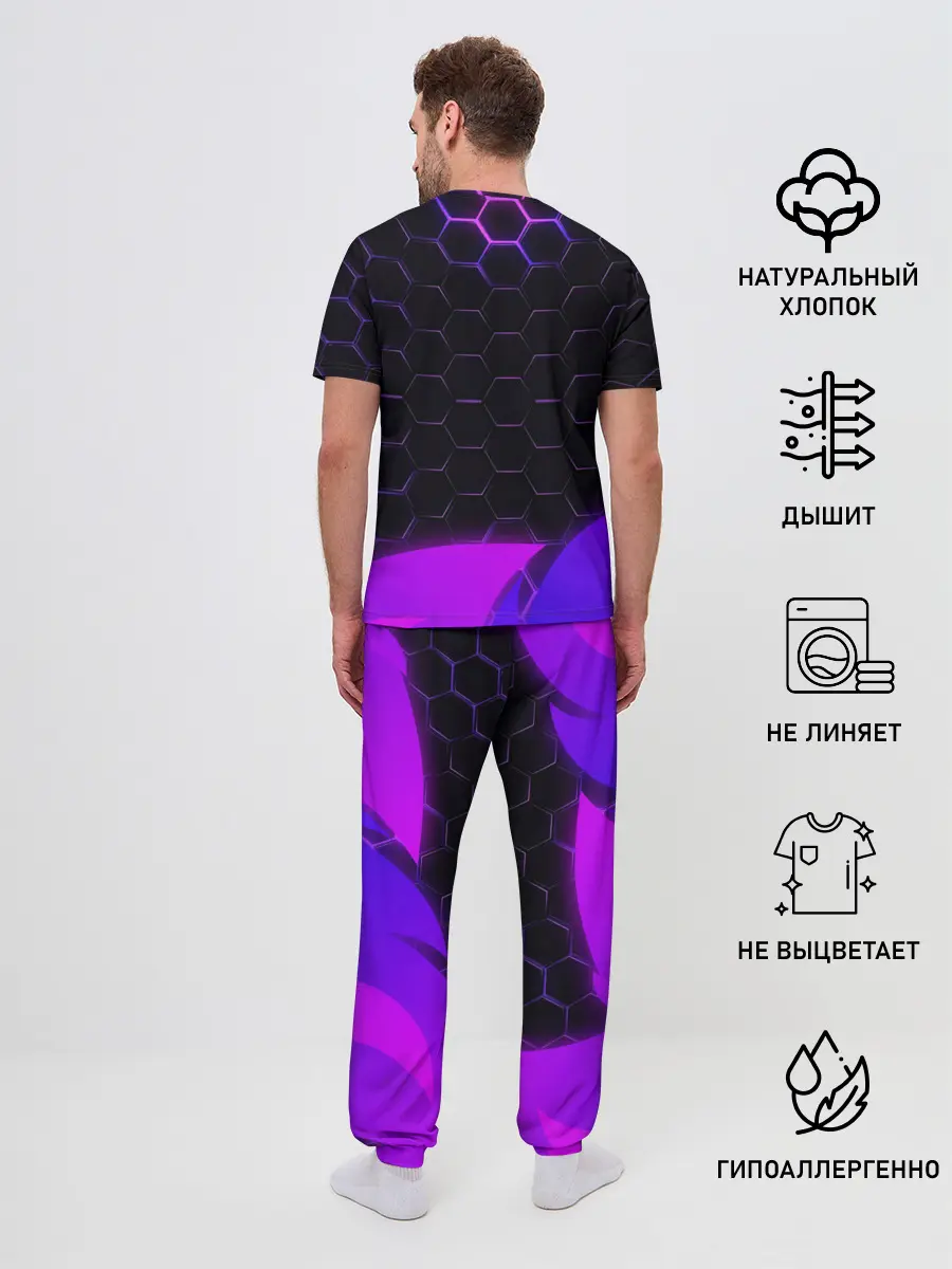 Мужская пижама с брюками / Geometry Dash