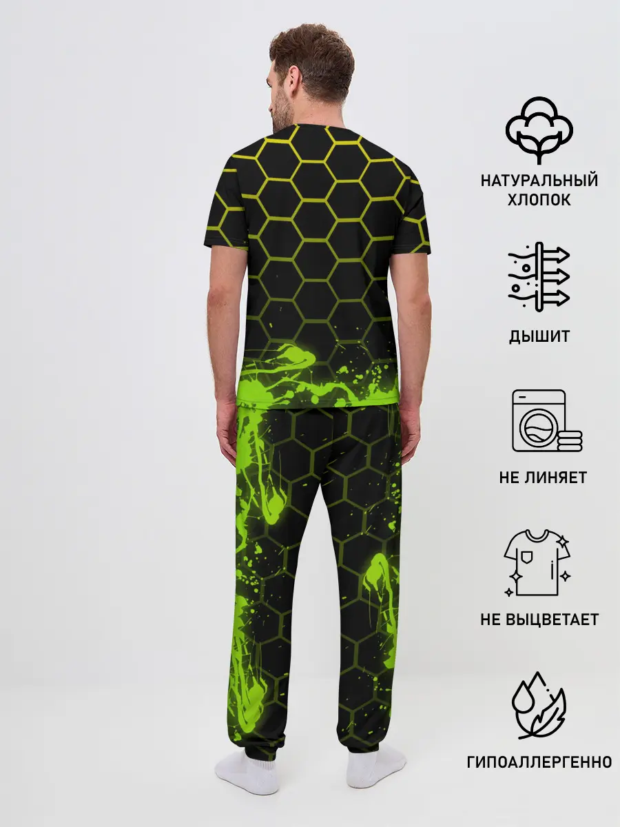 Мужская пижама с брюками / Geometry Dash