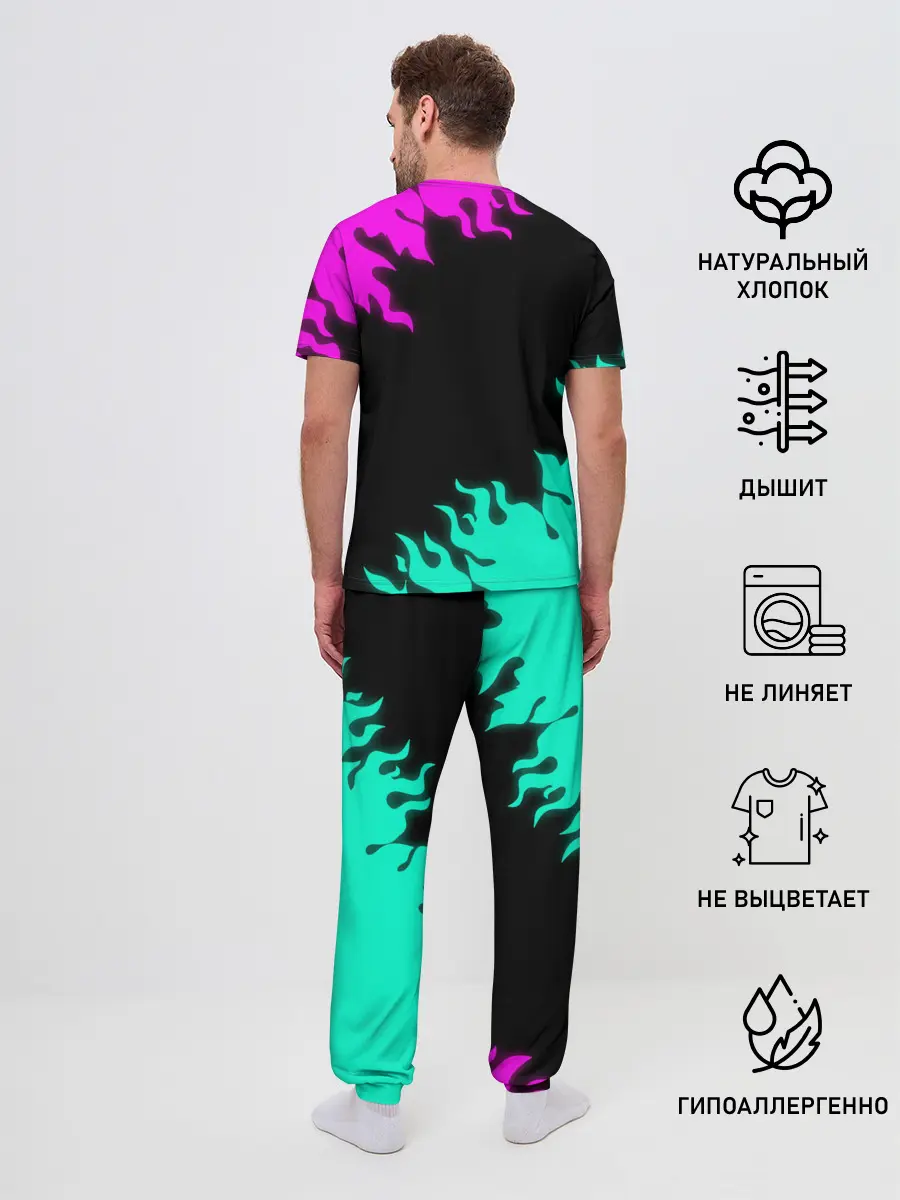 Мужская пижама с брюками / Geometry Dash