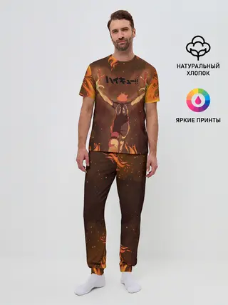 Мужская пижама с брюками / Haikyu | Волейбол