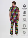 Мужская пижама с брюками / цифры