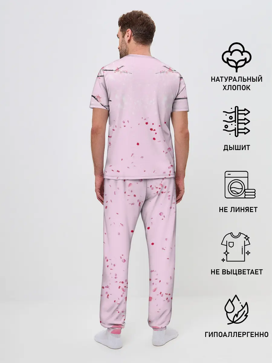 Мужская пижама с брюками / Аниме Объятия Любовь Пара