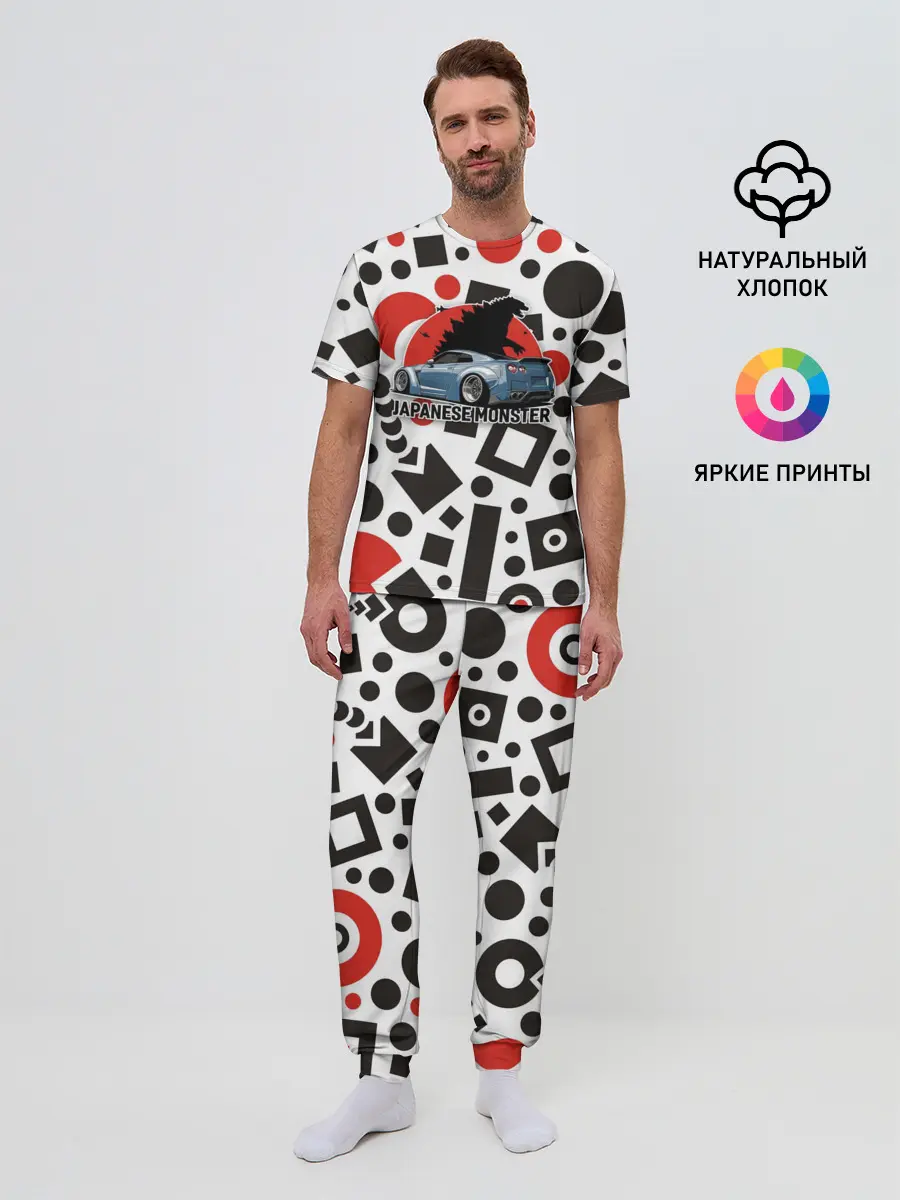 Мужская пижама с брюками / Японские Монстры