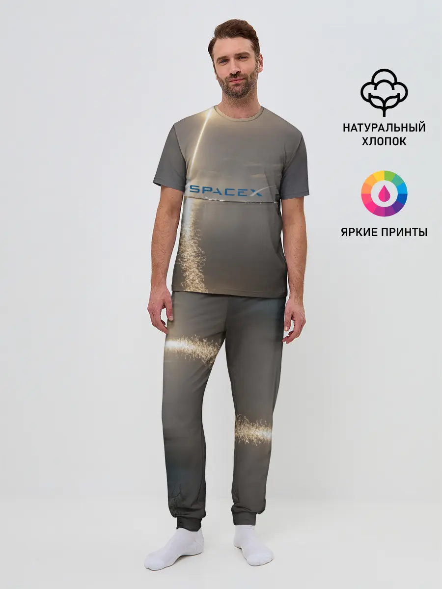 Мужская пижама с брюками / SpaceX Dragon 2