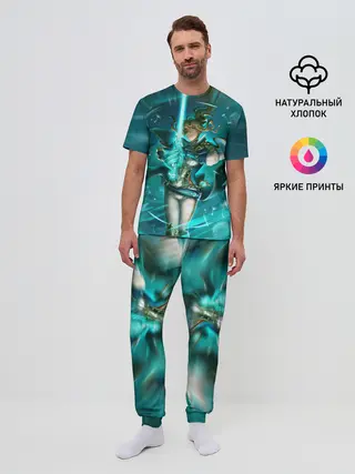 Мужская пижама с брюками / Джин | Genshin Impact | Геншин Импакт