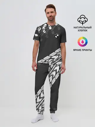 Мужская пижама с брюками / БМВ | BMW TIRE TREAD