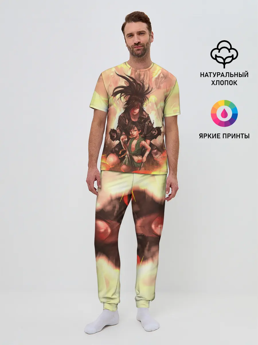 Мужская пижама с брюками / Хяккимару | Такебо | Дороро