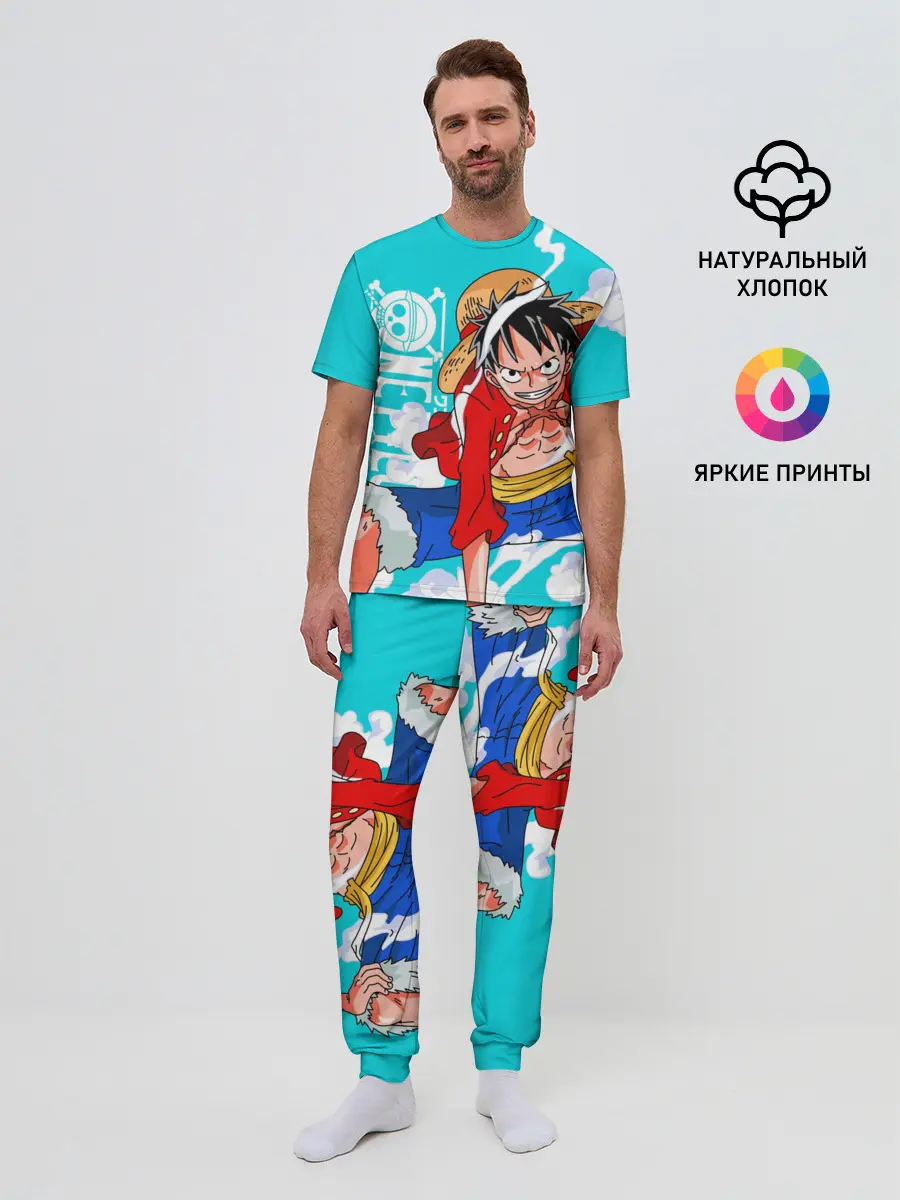 Мужская пижама с брюками / Ван-Пис, Гому Гому но Ми