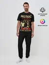 Мужская пижама с брюками / MUSYC IS MY DRUG and AC/DC IS MY DEALER