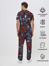 Мужская пижама с брюками / RedBlue stikers