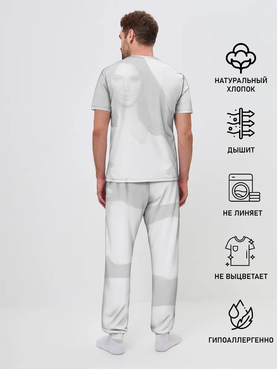 Мужская пижама с брюками / Ким Кардашьян