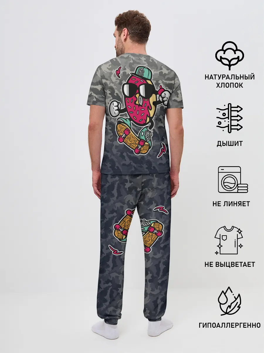 Мужская пижама с брюками / Donut