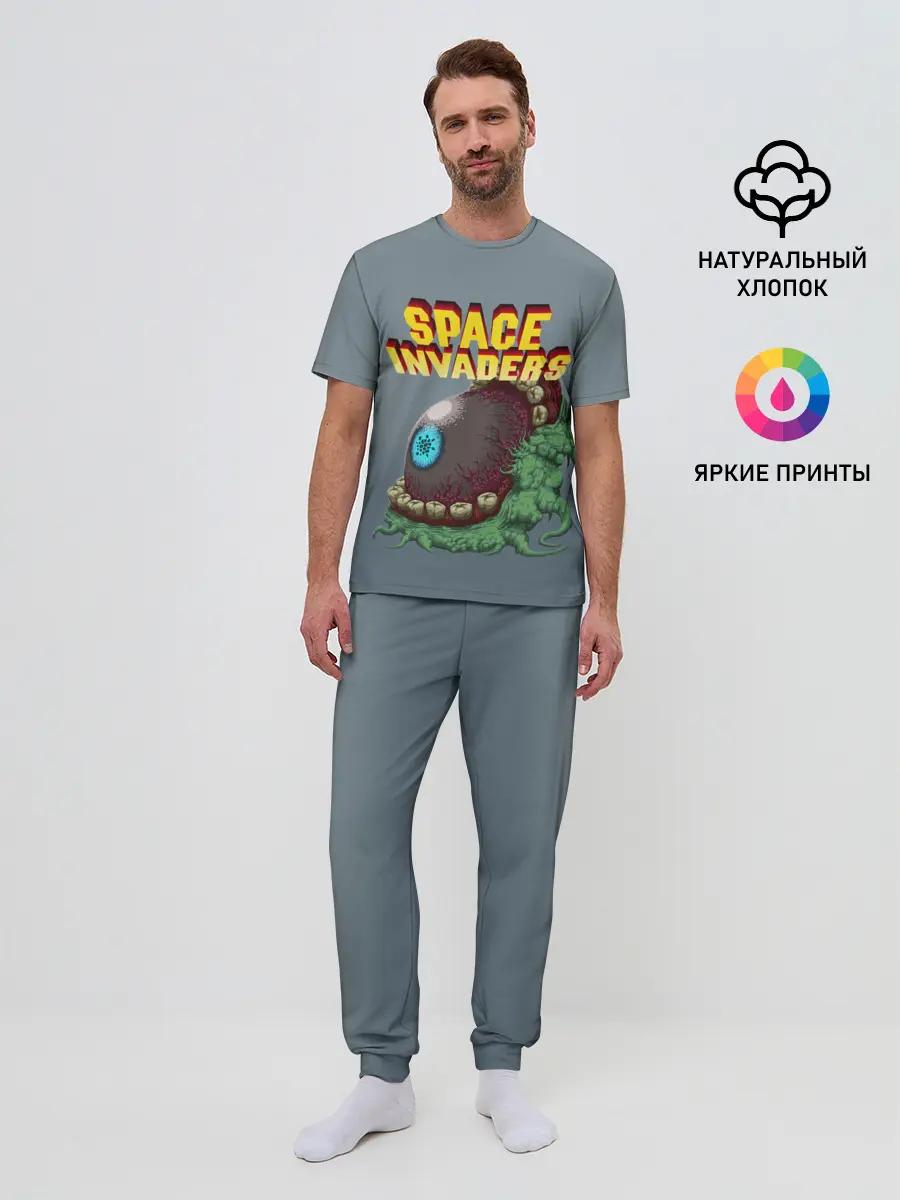 Мужская пижама с брюками / Boss | Space Invaders | Old game