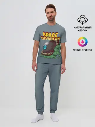 Мужская пижама с брюками / Boss | Space Invaders | Old game