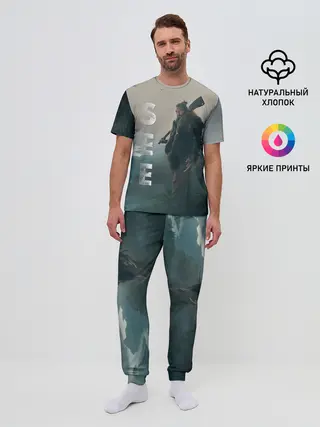 Мужская пижама с брюками / Баба Фосс Видеть