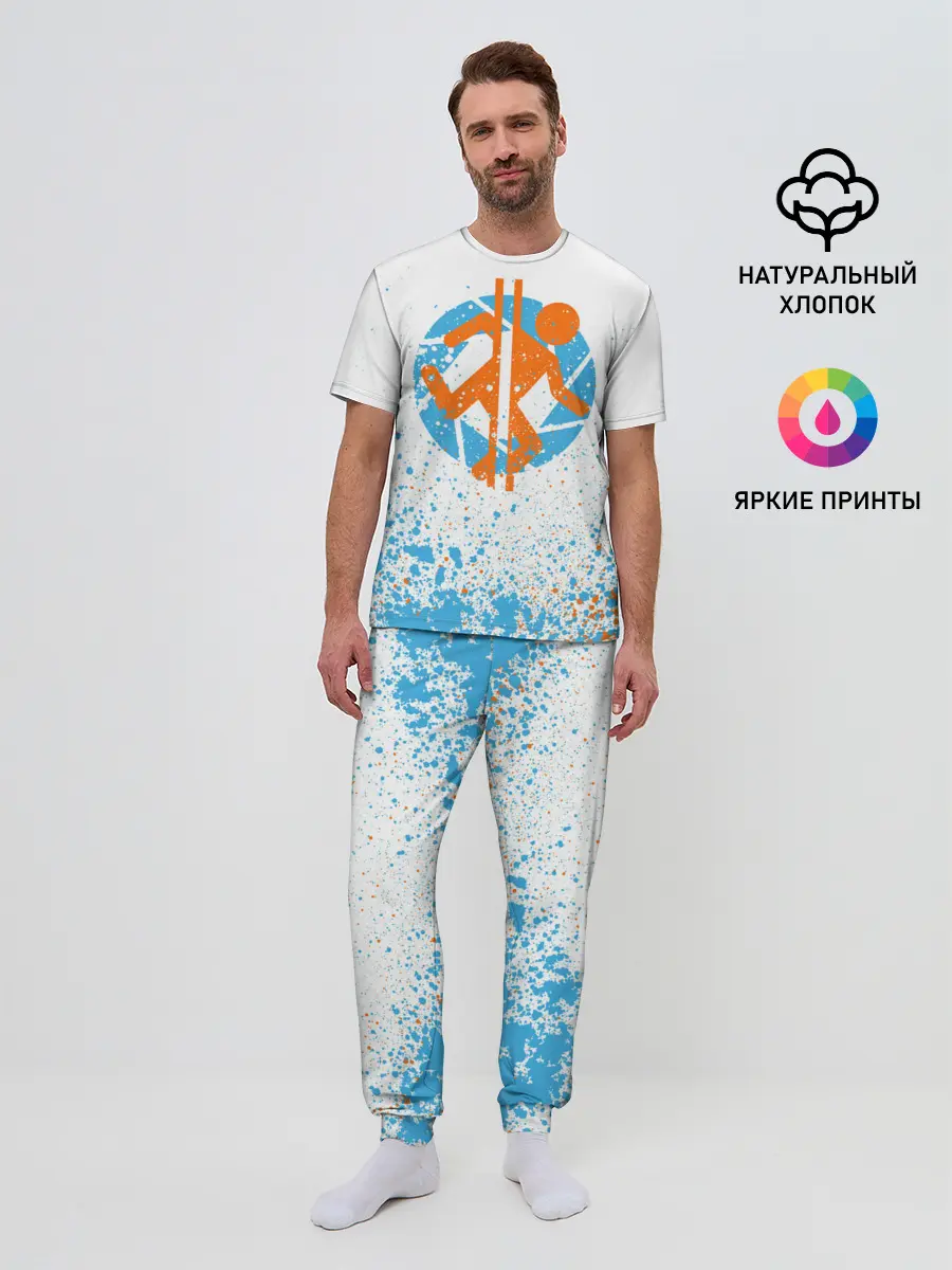 Мужская пижама с брюками / PORTAL 2