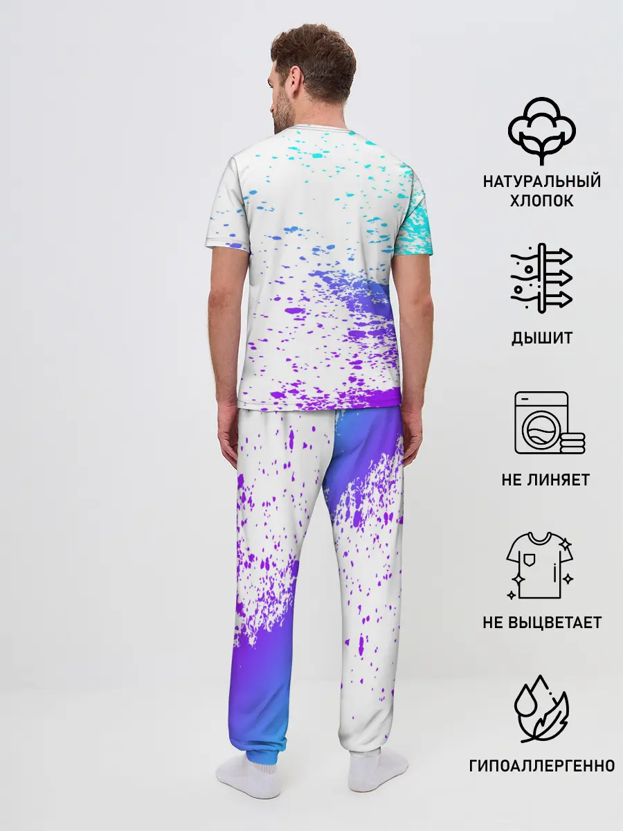 Мужская пижама с брюками / Ъуъ съука.