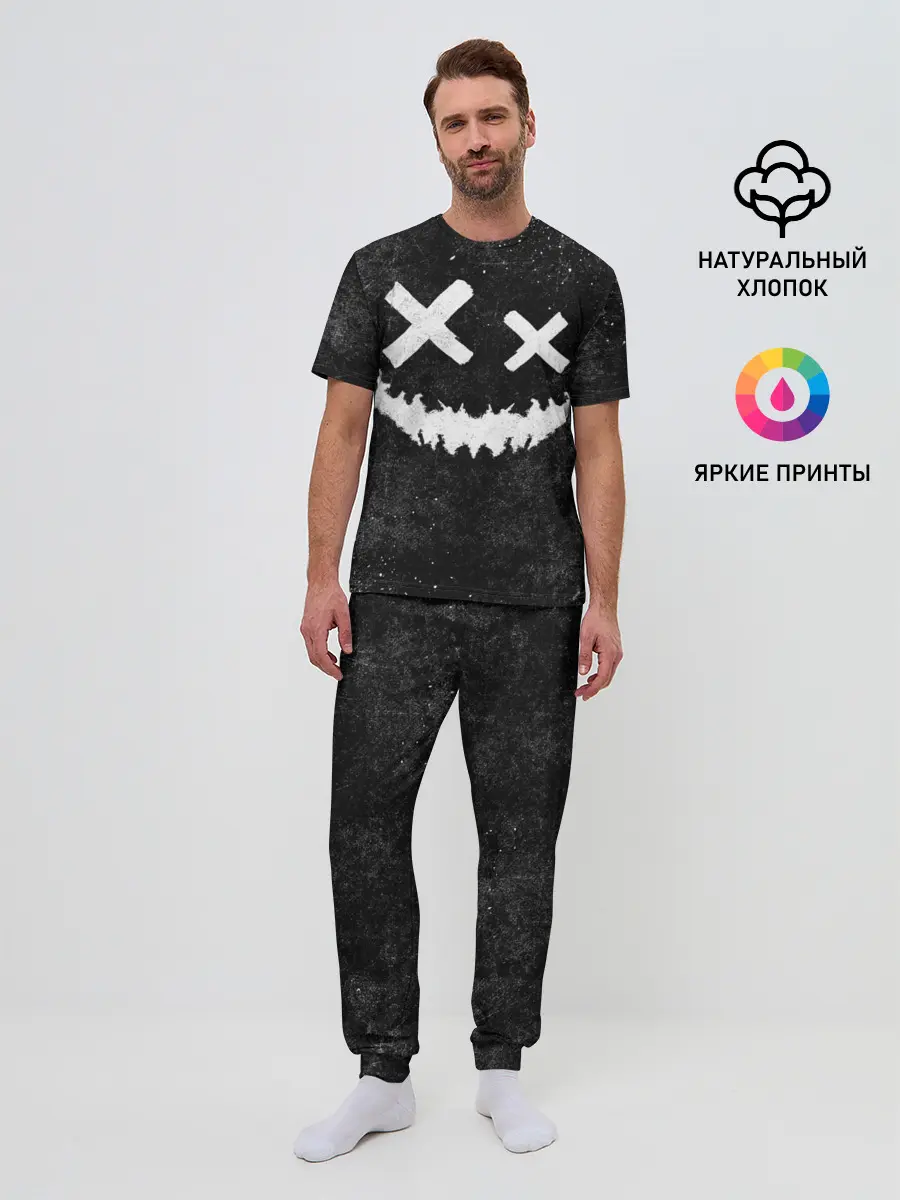 Мужская пижама с брюками / BW Emoji