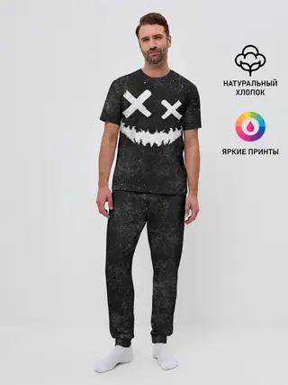 Мужская пижама с брюками / BW Emoji
