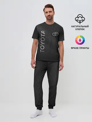 Мужская пижама с брюками / TOYOTA STEEL HONEYCOMBS
