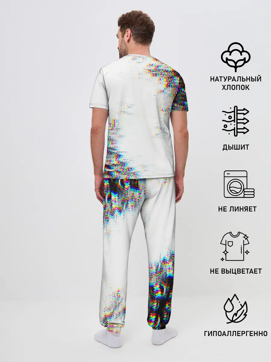 Мужская пижама с брюками / MARSHMELLOW GLITCH