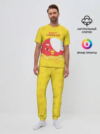 Мужская пижама с брюками / Sweet lemonade