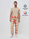 Мужская пижама с брюками / Черепа в Огне