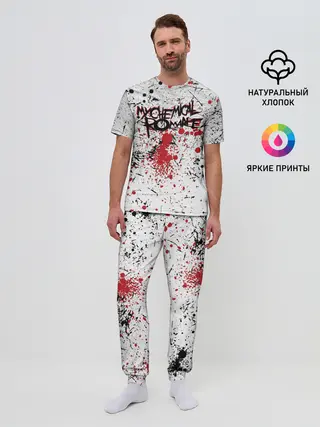 Мужская пижама с брюками / Кемикал Романс Рок Группа Лого