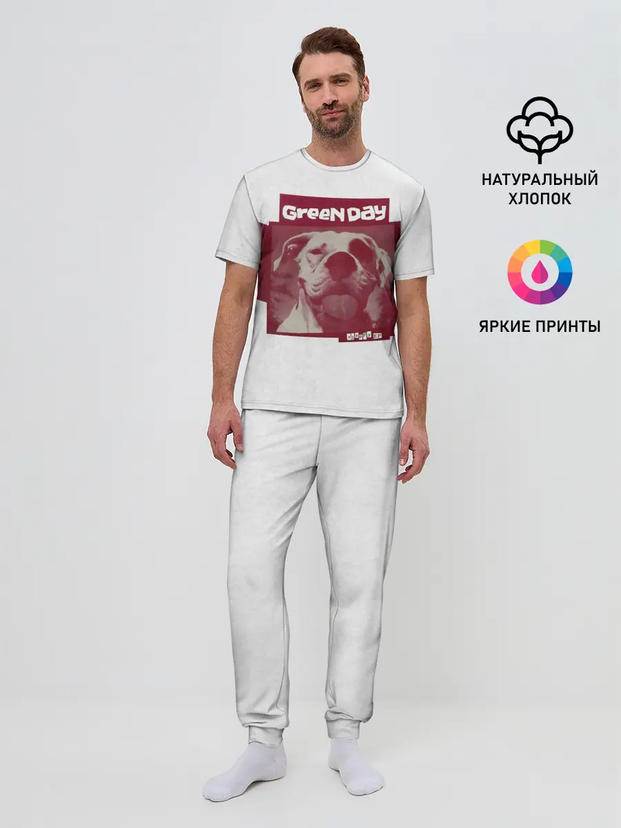 Мужская пижама с брюками / Slappy - Green Day