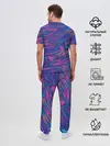 Мужская пижама с брюками / Glitch EFFECT