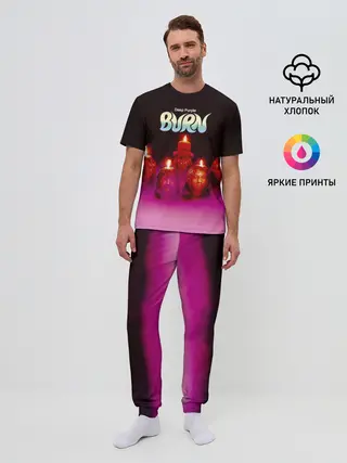 Мужская пижама с брюками / Deep Purple - Burn