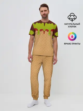 Мужская пижама с брюками / Мороженое | Ice Scream