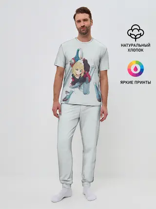 Мужская пижама с брюками / Рика Каваи