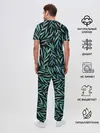 Мужская пижама с брюками / Растительный орнамент