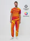 Мужская пижама с брюками / ПЯТНО ЮПИТЕРА | ОРАНЖЕВЫЙ ГРАНЖ