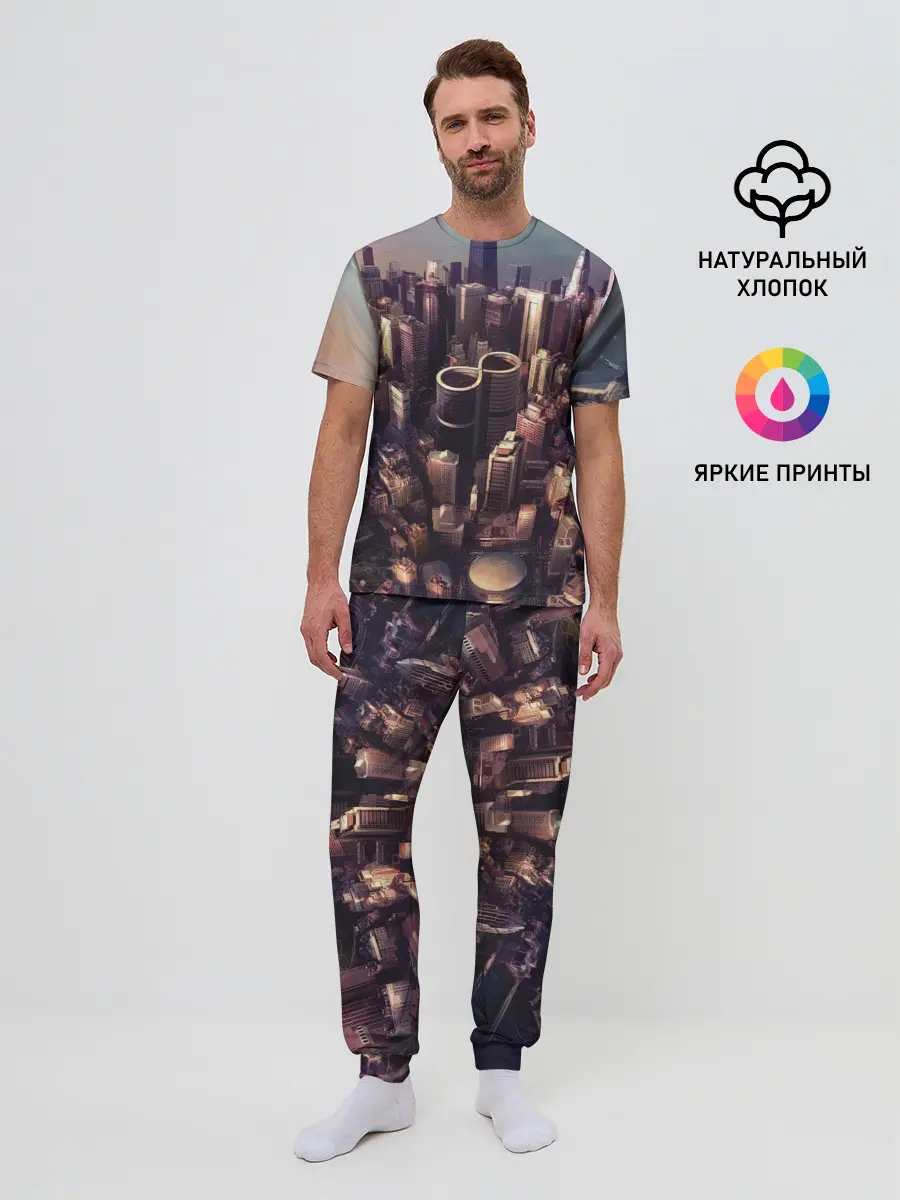 Мужская пижама с брюками / Sonic Highways - Foo Fighters