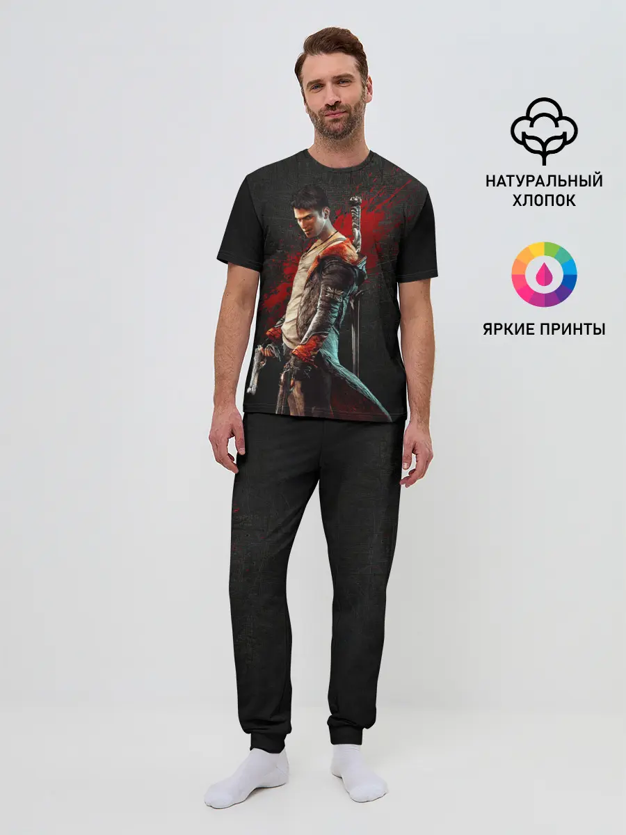 Мужская пижама с брюками / Black Dante