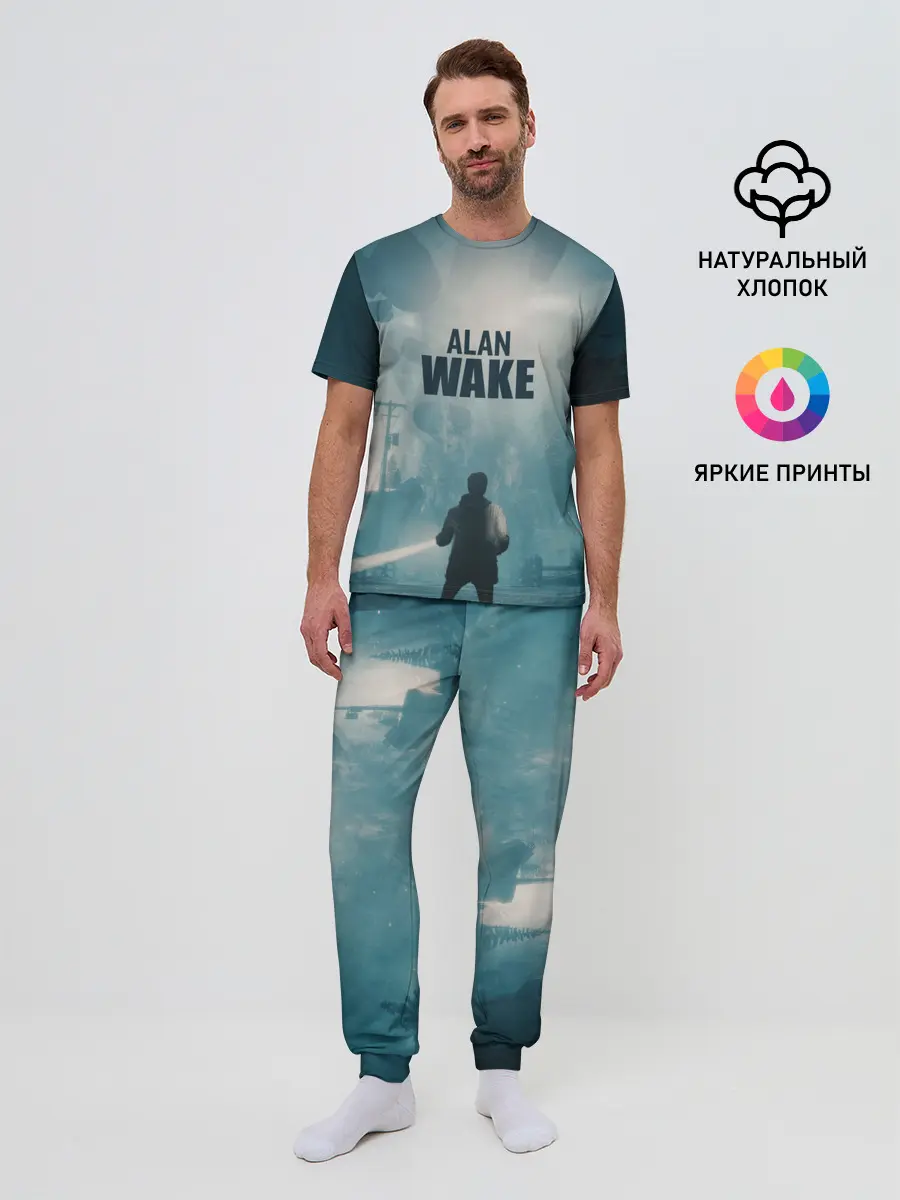 Мужская пижама с брюками / Алан Уэйк арт