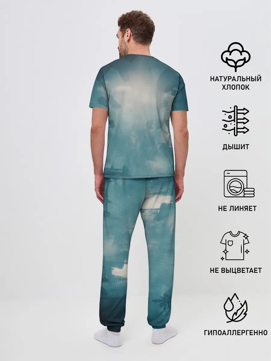 Мужская пижама с брюками / Алан Уэйк арт