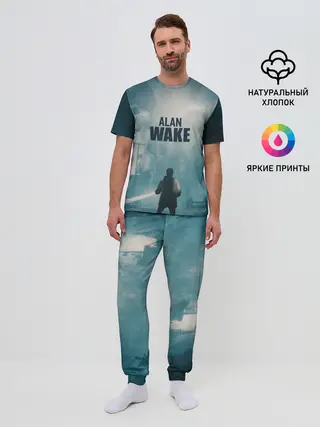 Мужская пижама с брюками / Алан Уэйк арт