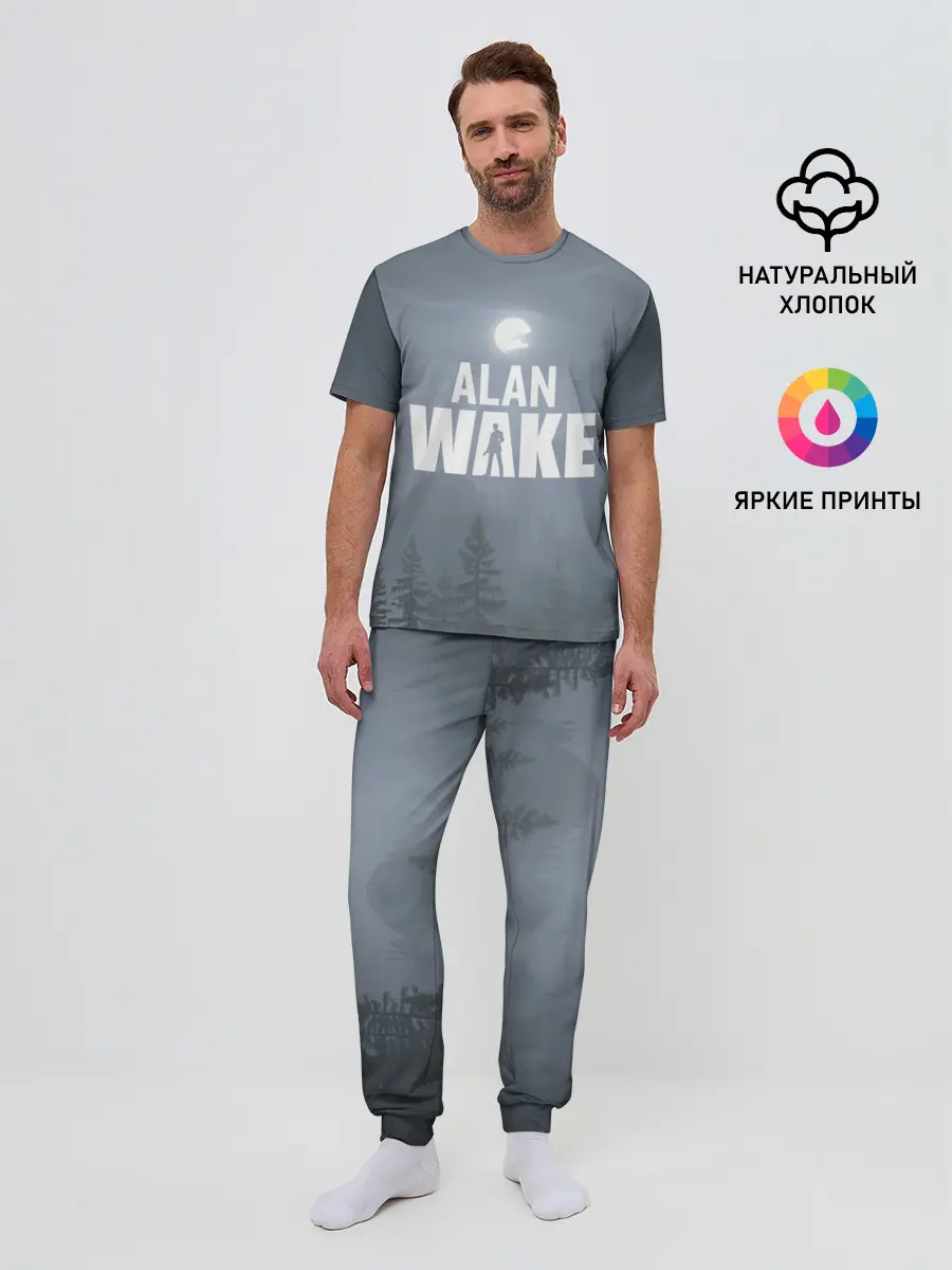 Мужская пижама с брюками / Алан Уэйк: Полнолуние