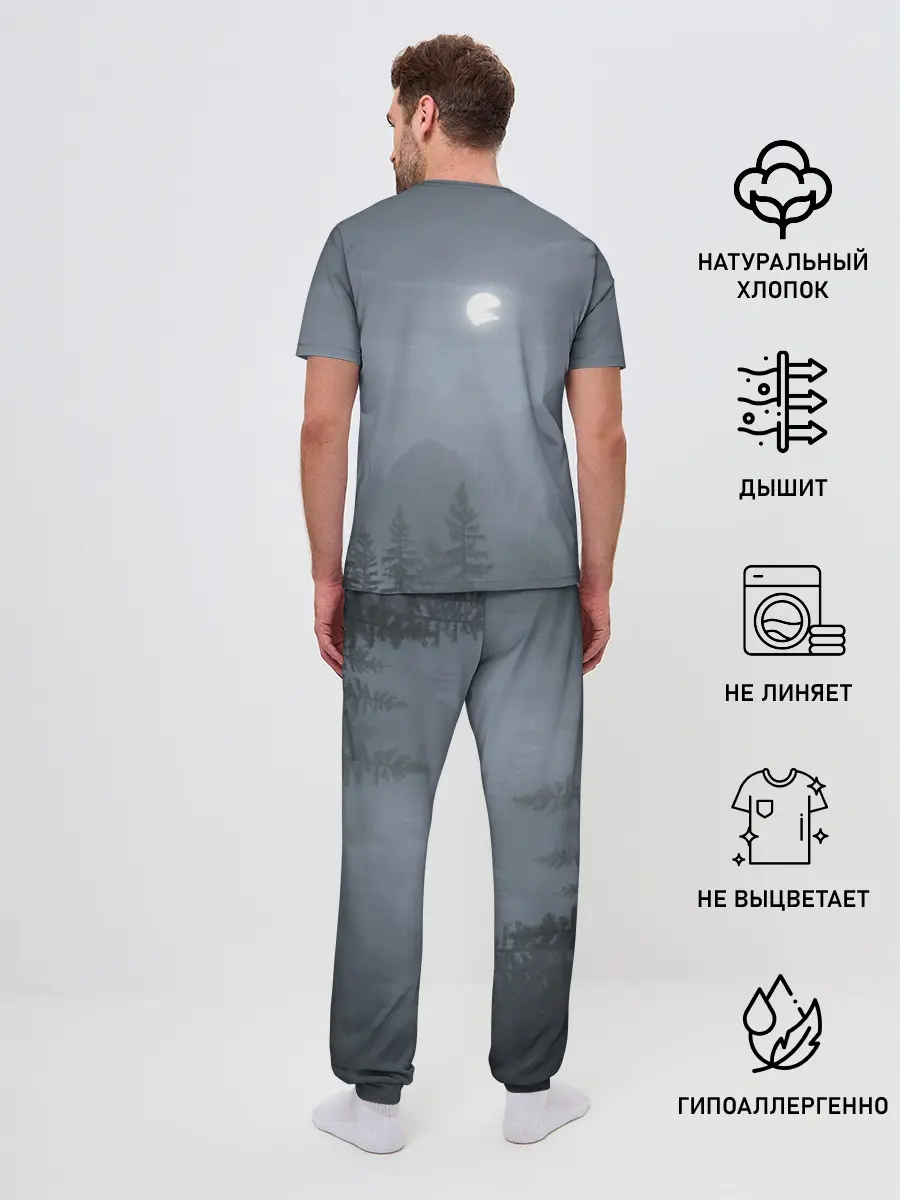 Мужская пижама с брюками / Алан Уэйк: Полнолуние
