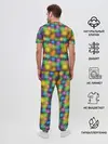 Мужская пижама с брюками / Праздничный Салют