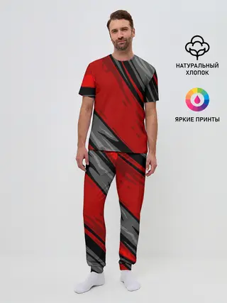 Мужская пижама с брюками / Сиомбиотический стиль