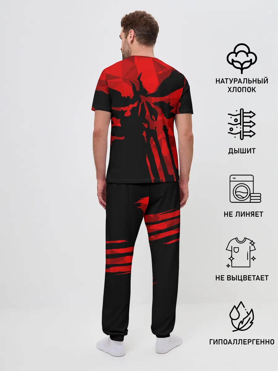 Мужская пижама с брюками / Геометрия страха
