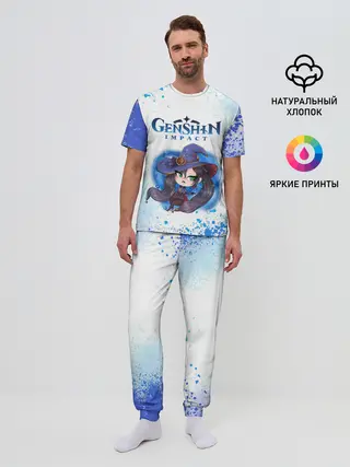 Мужская пижама с брюками / Мона | Геншин Импакт