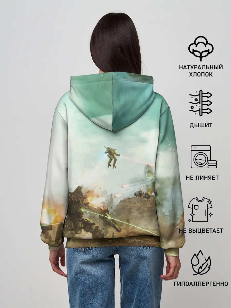 Женское худи / Битва мехов