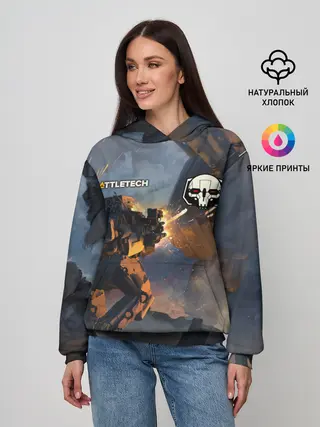 Женское худи / Battletech warrior